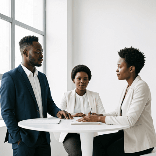 Professional team in a meeting