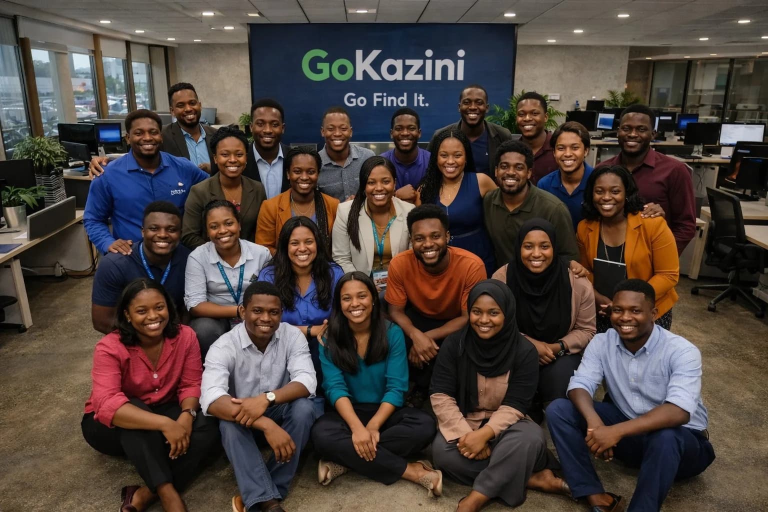 The GoKazini team in our Nairobi office
